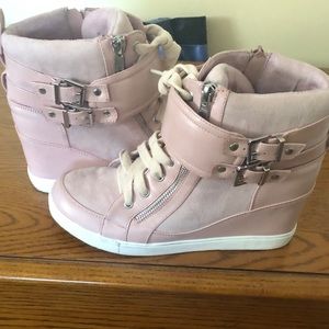 High top wedge sneakers